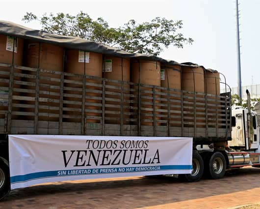 La prensa colombiana se unió para ayudar a diarios venezolanos. Foto: EFE