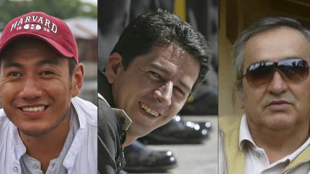 Los periodistas asesinados. Foto: AFP