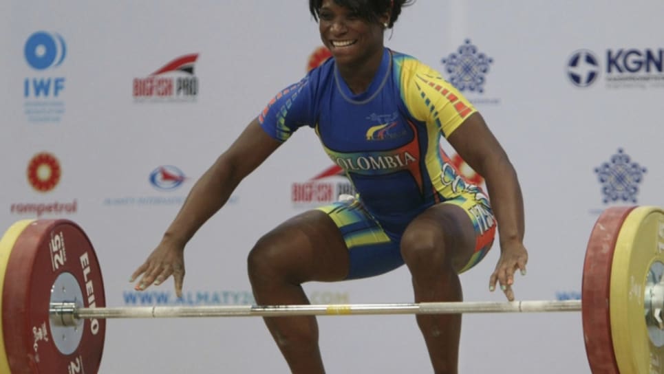 Jenny Álvarez, pesista colombiana. Foto: Oficial