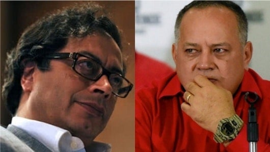 FOTO: Gustavo Petro- Diosdado Cabello. NoticiasRCN.com