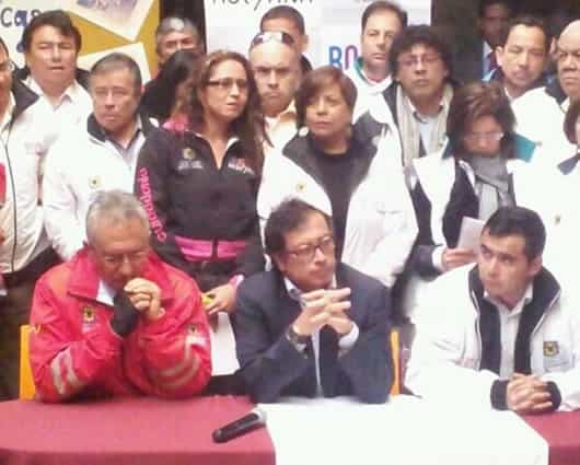Gustavo Petro, alcalde Mayor de Bogotá. Foto Twitter,