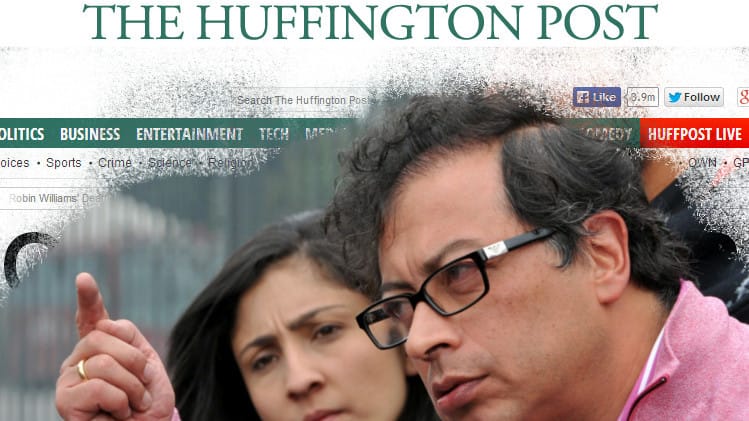 El Huffington llamó a Petro un hombre "transformador" en su artículo.