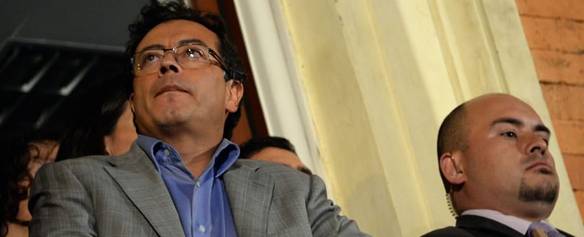El destituido alcalde de Bogotá, Gustavo Petro. Foto: AFP.