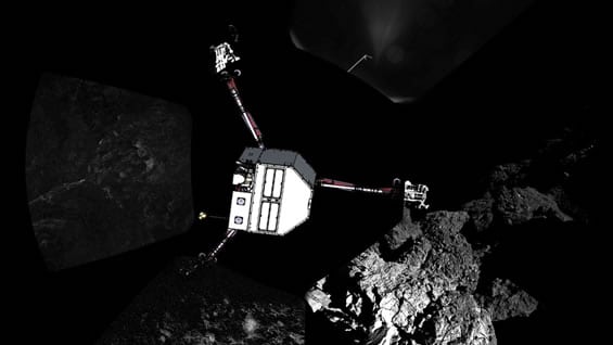 Científicos se sienten orgulloso de la labor de Philae a pesar de agotar sus baterías. Foto: AFP.