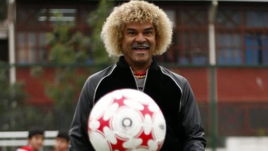 Carlos el "Pibe" Valderrama, excapitán de la Selección Colombia. Foto: EFE
