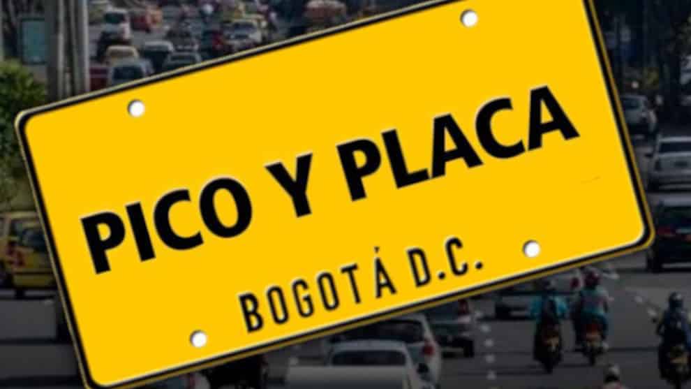 FOTO: Pico y Placa Bogotá. NoticiasRCN.com