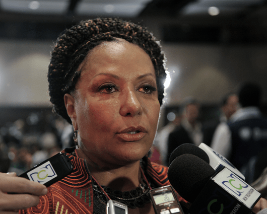 Piedad Córdoba, líder de Marcha Patriótica. Foto: AFP