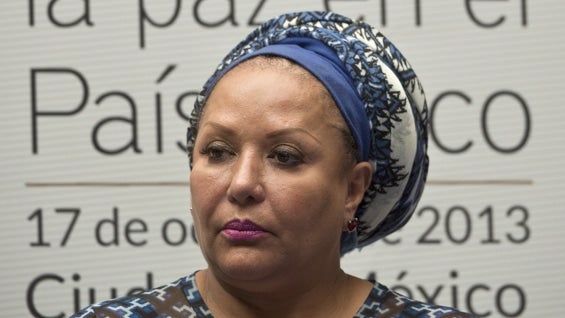 La exsenadora Piedad Córdoba no resultó afectada en el ataque. Foto: AFP.