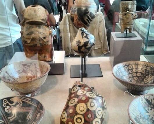 Las piezas datan del 1400 a.c. hasta el siglo XVI. Foto: @EmbajadaCol