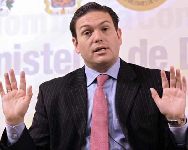 El ministro de Defensa, Juan Carlos Pinzón. Foto: AFP.
