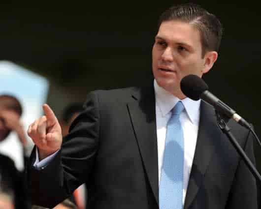 Juan Carlos Pinzón, ministro de Defensa, fue quien hizo el anuncio. Foto: AFP