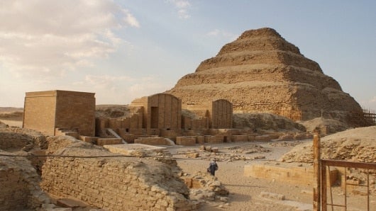 Foto: Pirámides de Saqara, Egipto.