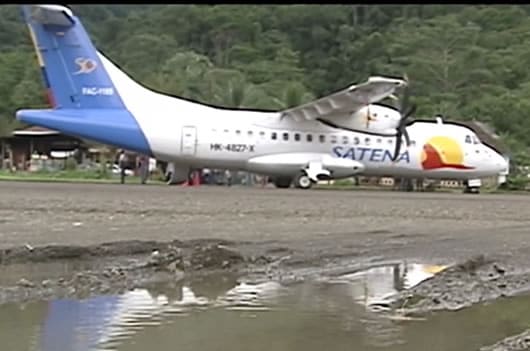 A Bahía Solano solo vuelan algunos pilotos de la aerolínea Satena.