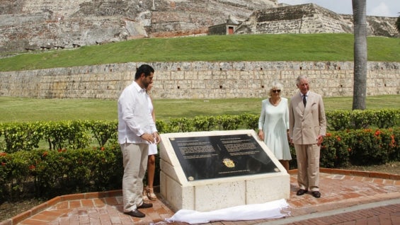 Debate histórico por placa conmemorativa en Cartagena. Foto: AFP
