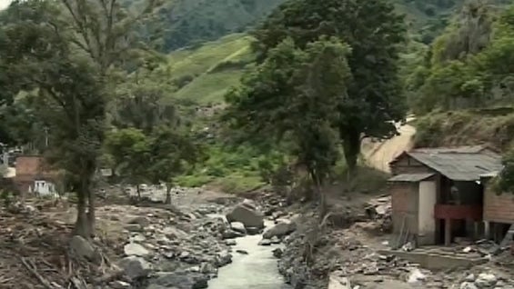 Un alud de tierra sepultó hace un mes parte del municipio de Salgar, Antioquia. Foto: Noticias RCN