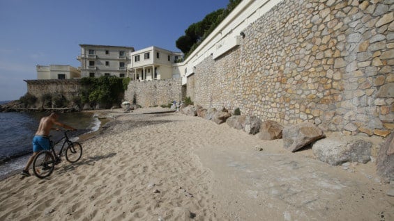 Playa de la Mirandole. Foto: AFP