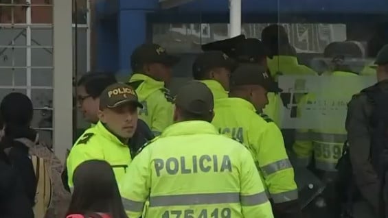 La entrada del hospital El Tunal.