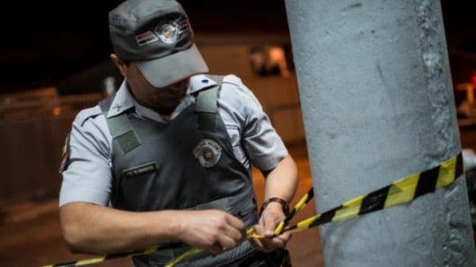 Policía de Brasil. Foto: AFP