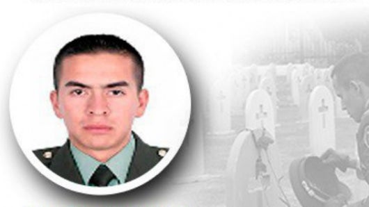 El subteniente de la Policía Edwin Andrey Hernández Rodríguez, asesinado en Arauca. Foto: @PoliciaColombia.