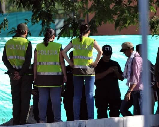 El juzgado 77 penal municipal ordenó 32 capturas, entre ellas la de los 16 policías. Foto: AFP