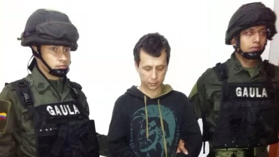 "Sabe que le haremos pagar por sus fechorías", escribió el general Palomino sobre la captura de 'Porrón'. Foto: Policía Nacional