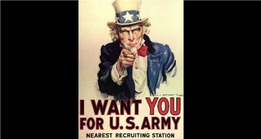 El icónico póster de 'Uncle Sam', del ilustrador James Montgomery Flagg.