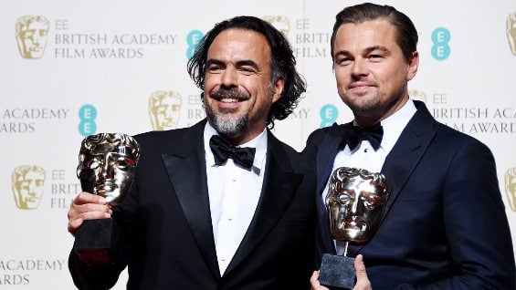 Alejandro González Iñárritu y Leonardo DiCaprio. Foto: EFE.