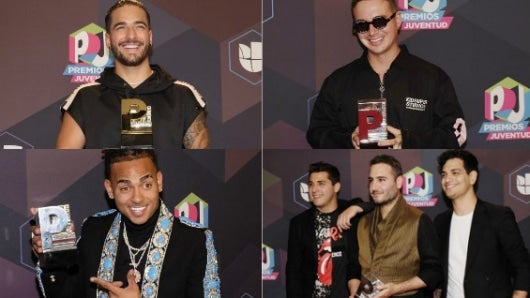 Maluma, J Balvin, Ozuna y Reik, ganadores de los Premios Juventud 2017. Fotos EFE