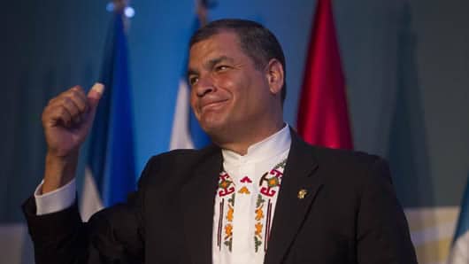 Rafael Correa, presidente de Ecuador. Foto: EFE