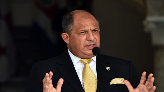 El presidente de Costa Rica Luis Guillermo Solís. Foto: AFP.