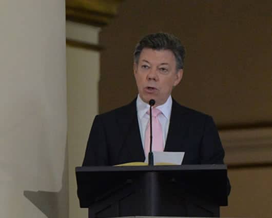 Juan Manuel Santos, presidente de la República. Foto Oficial.