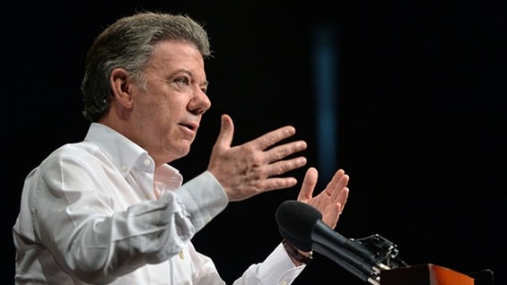 Juan Manuel Santos, presidente de Colombia. Foto: ofical