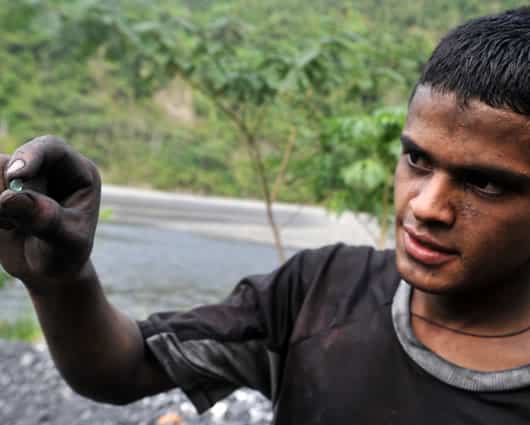 Las producción de esmeraldas creció por encima del 300 por ciento. Foto: AFP