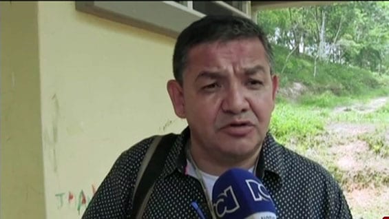 Euristides Montenegro, profesor de San Vicente del Caguán. Foto: Noticias RCN.