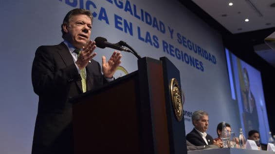 El Presidente realizó el pronunciamiento en el marco del Foro 'Cultura de Legalidad y Seguridad Jurídica en las Regiones'. Foto Presidencia de la República