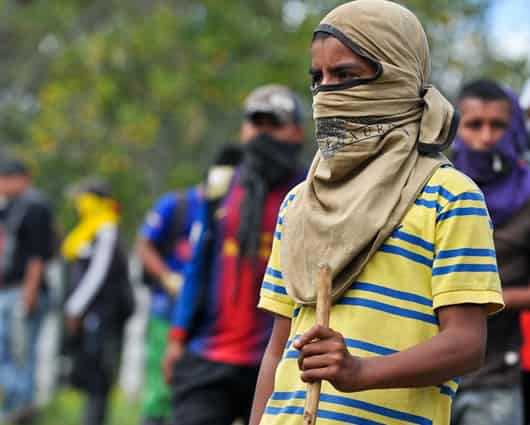 Los campesinos se manifiestan en distintas regiones del país. Foto: AFP.
