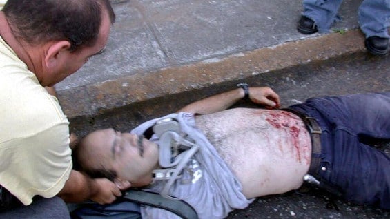 La represión y el uso de la fuerza por parte del gobierno venezolano son recurrentes durante las protestas. AFP