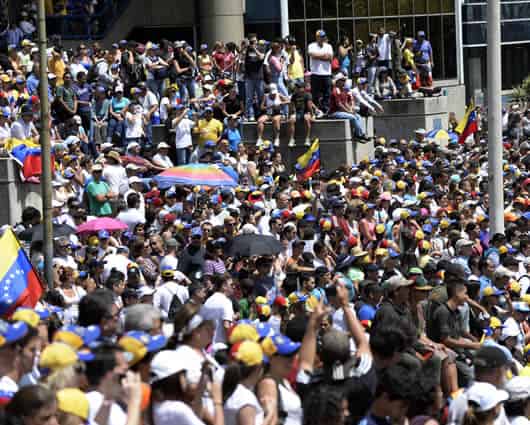Caracas y otras ciudades de Venezuela han sido escenario de protestas de estudiantes y opositores al gobierno. Foto: AFP.