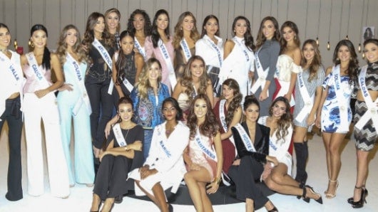 Las 23 candidatas a la corona de señorita Colombia. Foto: Canal RCN.