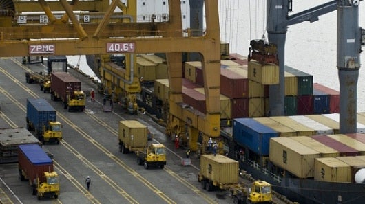 Foto: Puerto de Buenaventura durante sus operaciones cotidianas / AFP