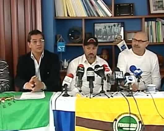Los lideres de los sindicatos se reunieron en Bogotá. Foto: Noticias RCN