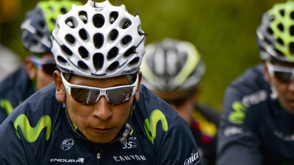 Nairo Quintana (Movistar) finalizó segundo. Foto AFP