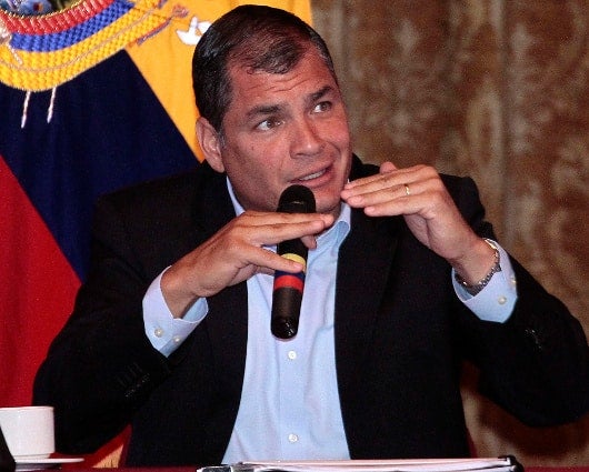 Rafael Correa empezó su mandato en enero de 2007. Foto: EFE