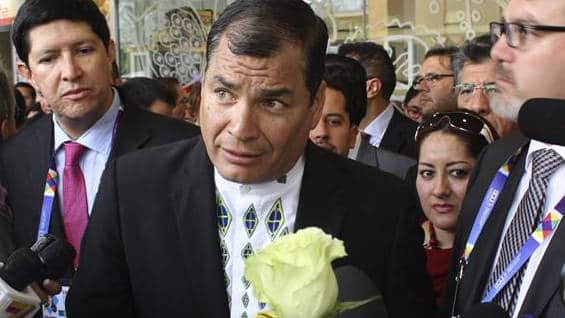Rafael Correa, presidente de Ecuador. Foto: EFE.