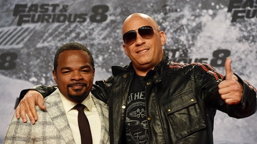 Vin Diesel y el director Gary Gray. Foto: AFP