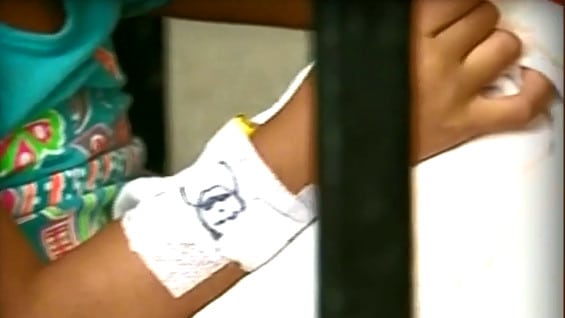 Menor con parálisis. Foto. NoticiasRCN.