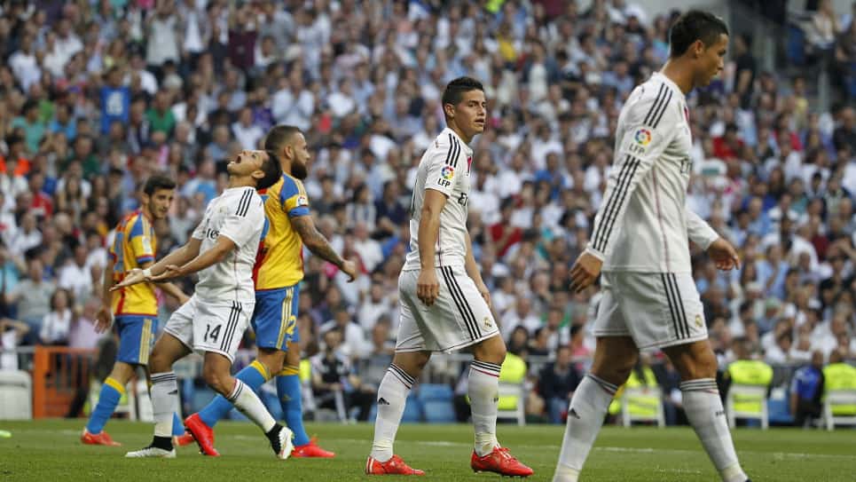 El Madrid quedó a cinco puntos del Barcelona. Foto: EFE