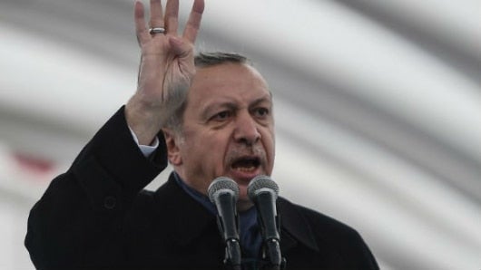 Recep Tayyip Erdogan, presidente de Turquía. Foto: AFP