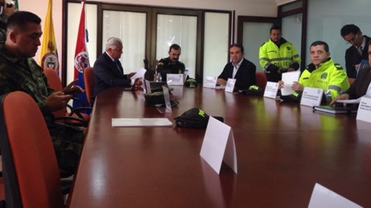Consejo de seguridad en Boyacá. Foto: Policía Nacional.