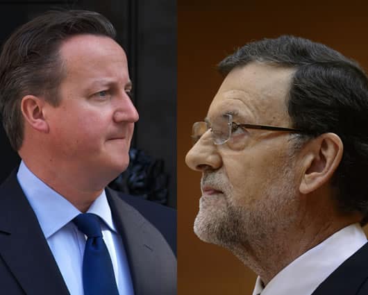 David Cameron y Mariano Rajoy. Foto: AFP